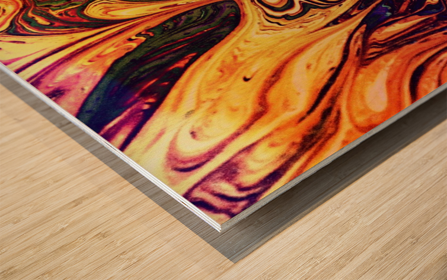 Bubbles Reimagined 91 Wood print