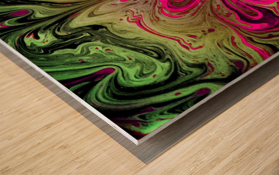 Bubbles Reimagined 76 Wood print