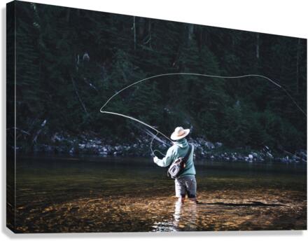 Fishing the Lochsa Canvas Print