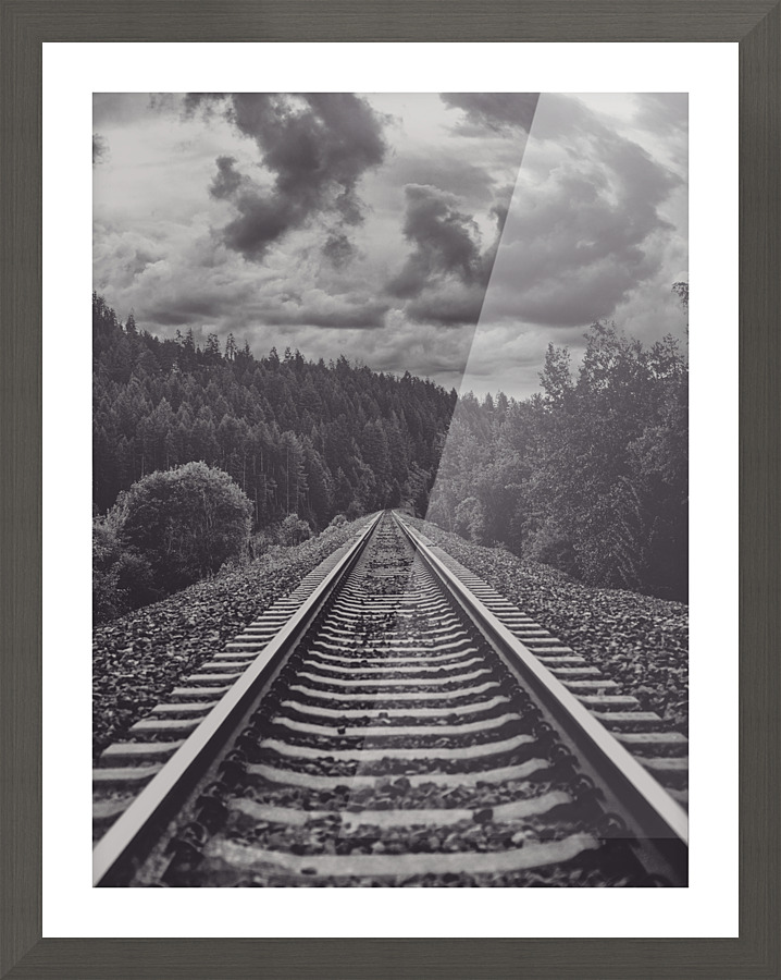 Vintage Tracks Picture Frame print