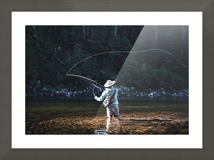 Fishing the Lochsa Picture Frame print
