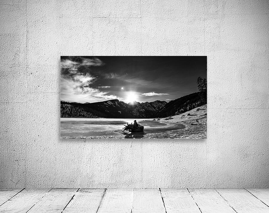 Winter Lake BW Wall Preview