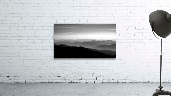 Mountains for Days BW Wall Preview