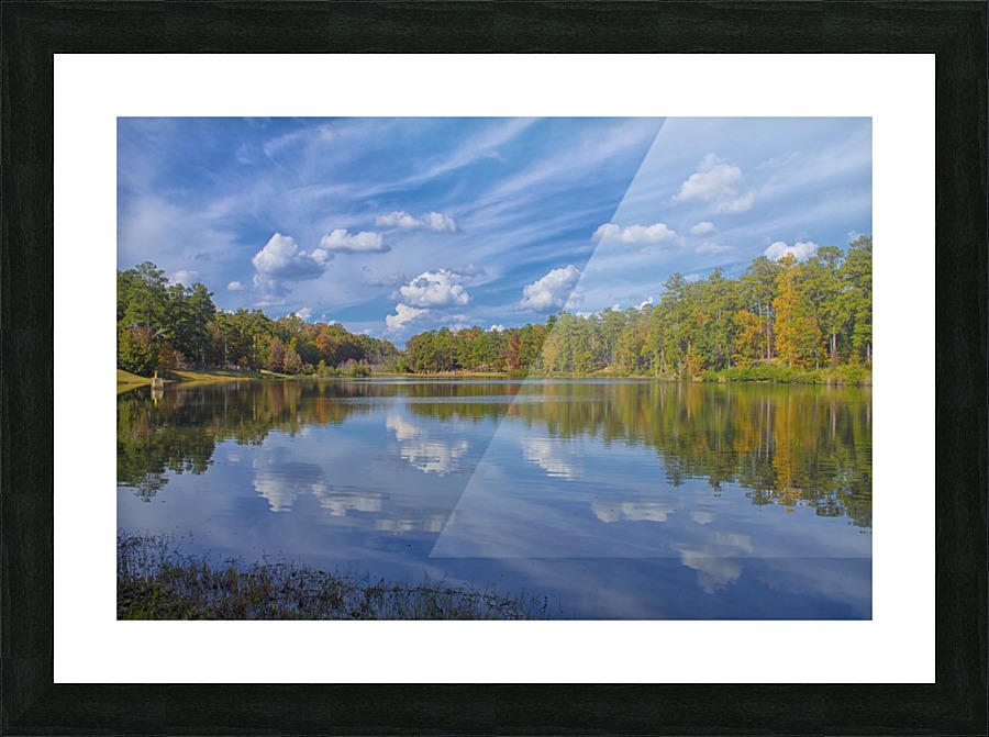 A Sunny Fall Reflection Picture Frame print