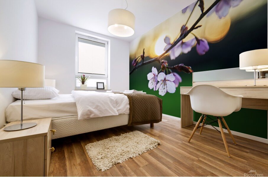 Sunset Blossoms Mural print