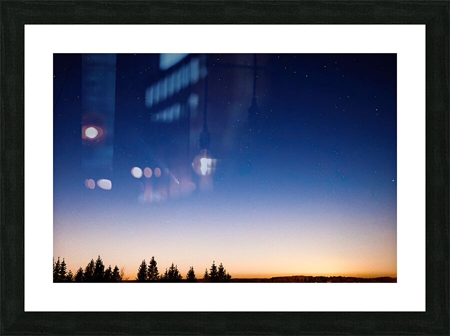 Comet Over Forest Picture Frame print
