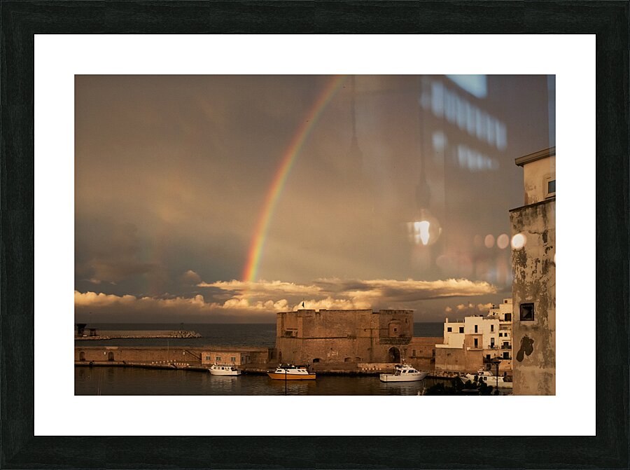 Rainbow Harbor Picture Frame print
