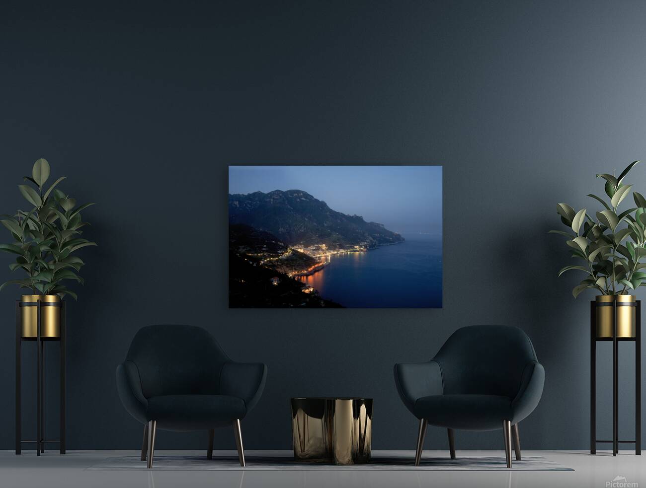 Coastal Nightscape Reproduction