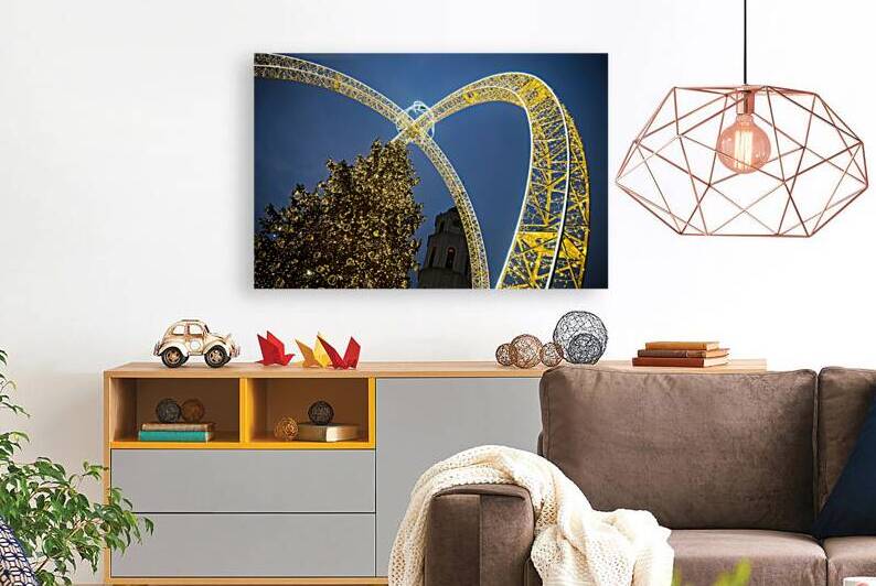 Holliday Lights and Ferris Wheel by Vetre