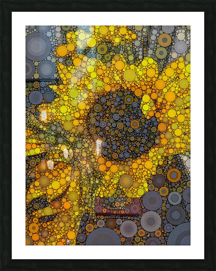 Sunflower Sparkle Picture Frame print