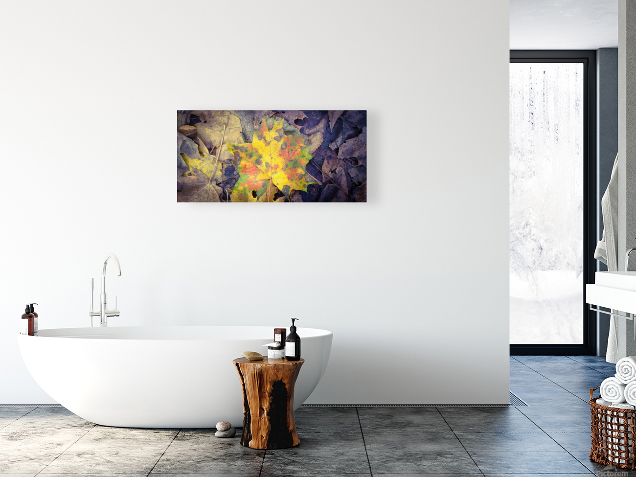 Autumn Maple Leaves  Reproduction