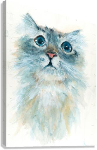 Cat TV Fan Canvas Print