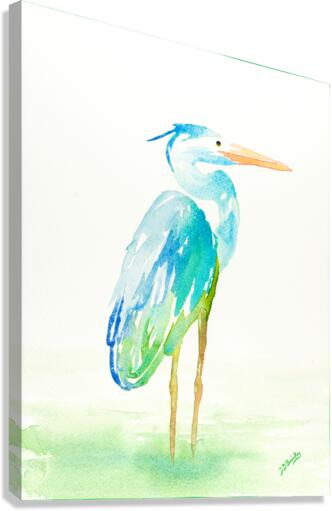 Debbys Blue Heron Canvas Print