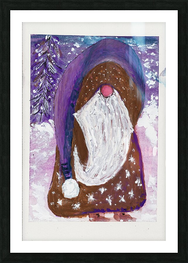 Christmas Gnome Picture Frame print