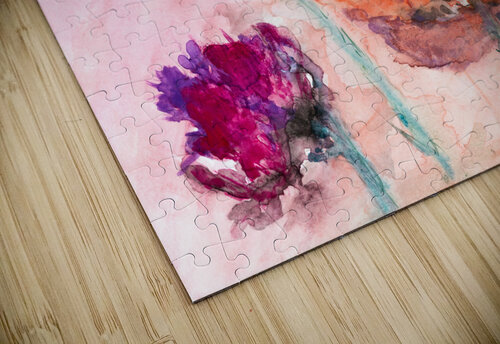 Three flowers Debbie Arsenault puzzle