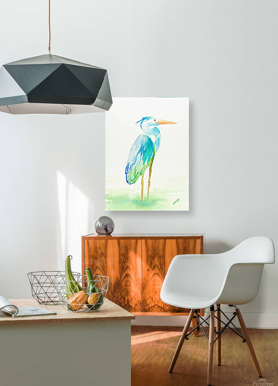 Debbys Blue Heron Reproduction