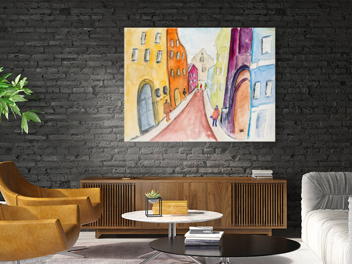 Coppenhagen Street Abstract by Debbie Arsenault