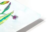 Flowers with Bird HD Metal print