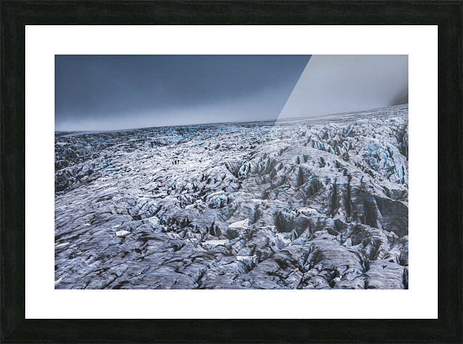 Field of ice Picture Frame print