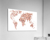 Happy world map Acrylic Print