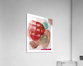Abstract terracotta composition mixed technique Acrylic Print