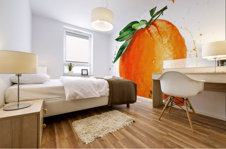 Orange Mural print
