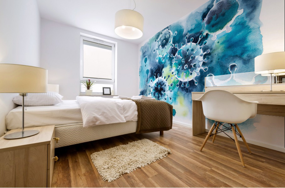 Coronavirus Covid-19 Mural print