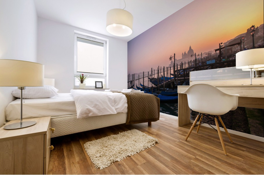 Sunset in Venice Mural print