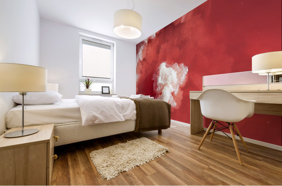 Pink salt lake Mural print
