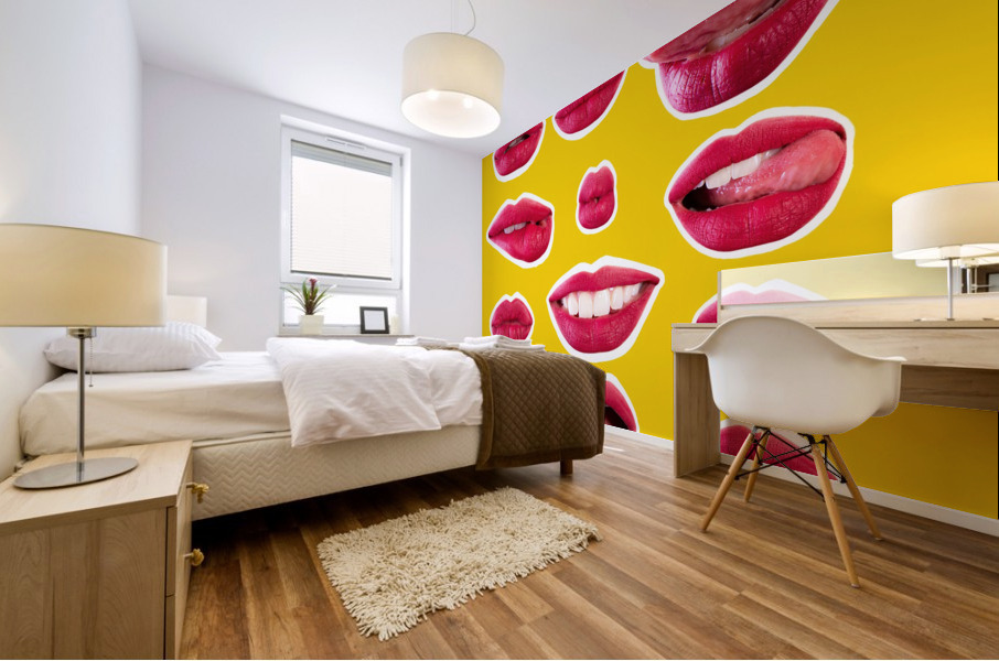 Lips Mural print