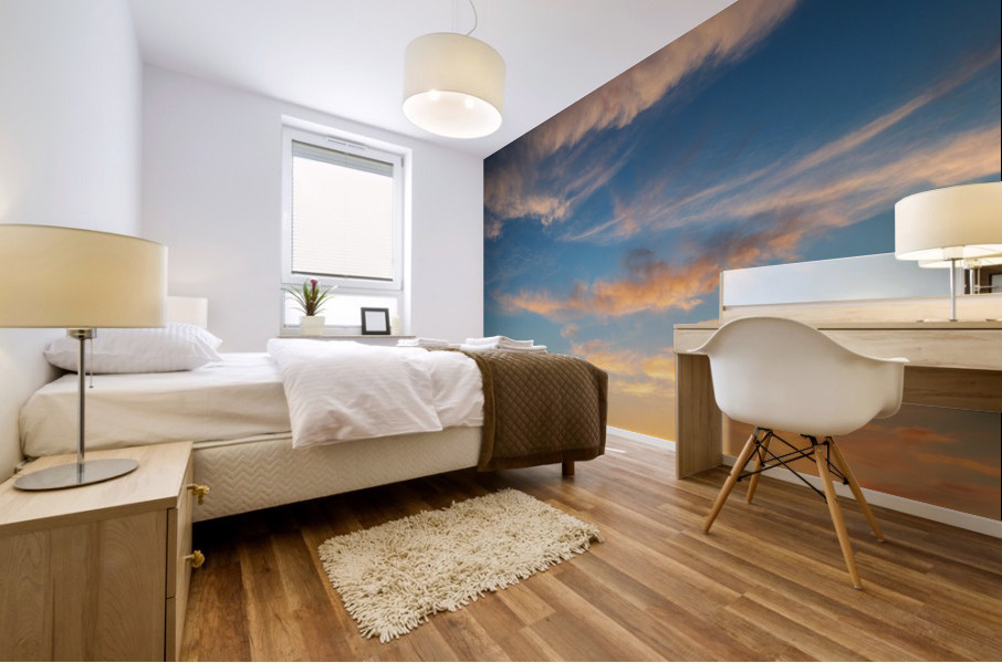 Sunset sky Mural print