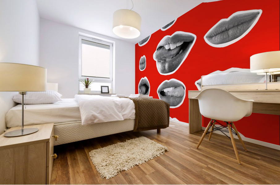 Lips Mural print