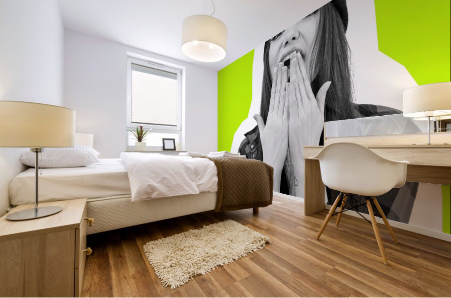 Magazine style portrait Mural print
