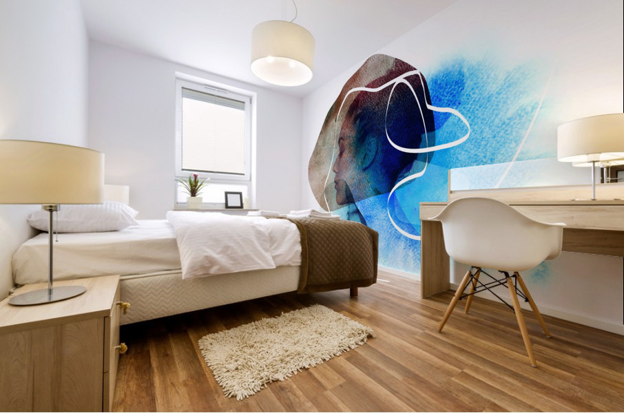 Fantasy art portrait Mural print