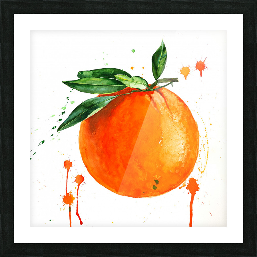 Orange Picture Frame print