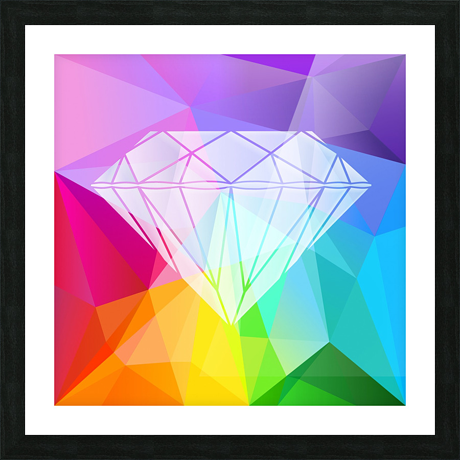Diamond III Picture Frame print