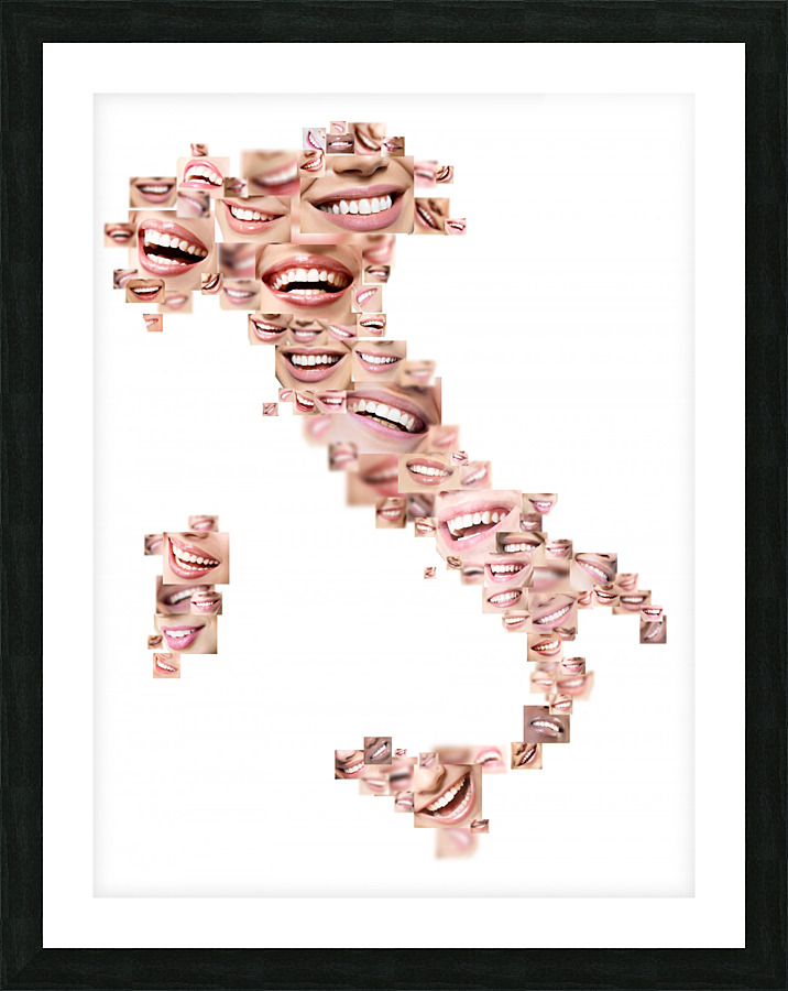 Happy Italy Picture Frame print