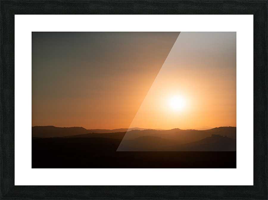Sunset in Tuscany Picture Frame print
