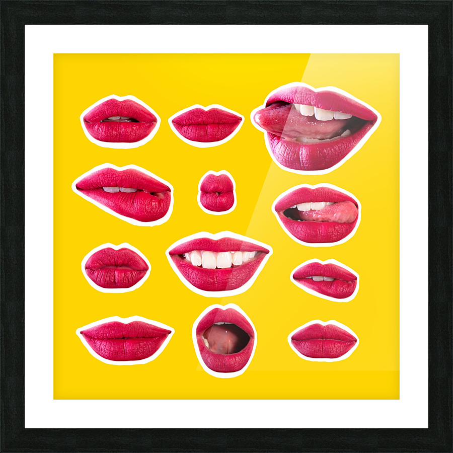 Lips Picture Frame print
