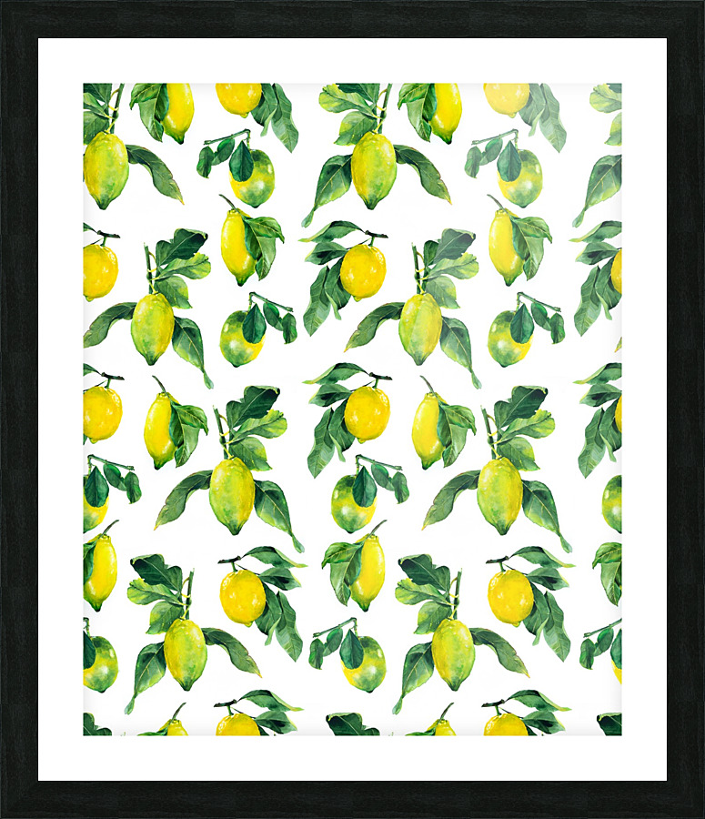 lemons wallpaper Picture Frame print