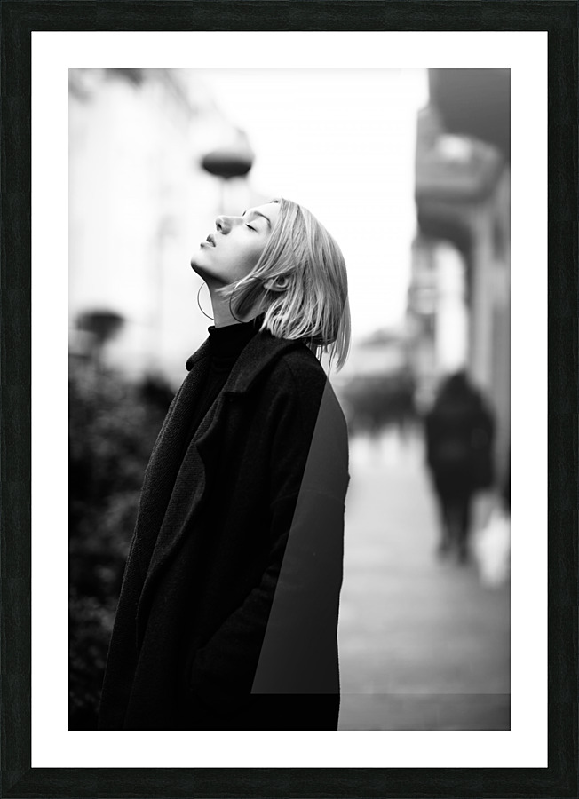 black and white Picture Frame print