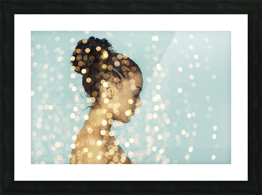 Christmas lights Picture Frame print
