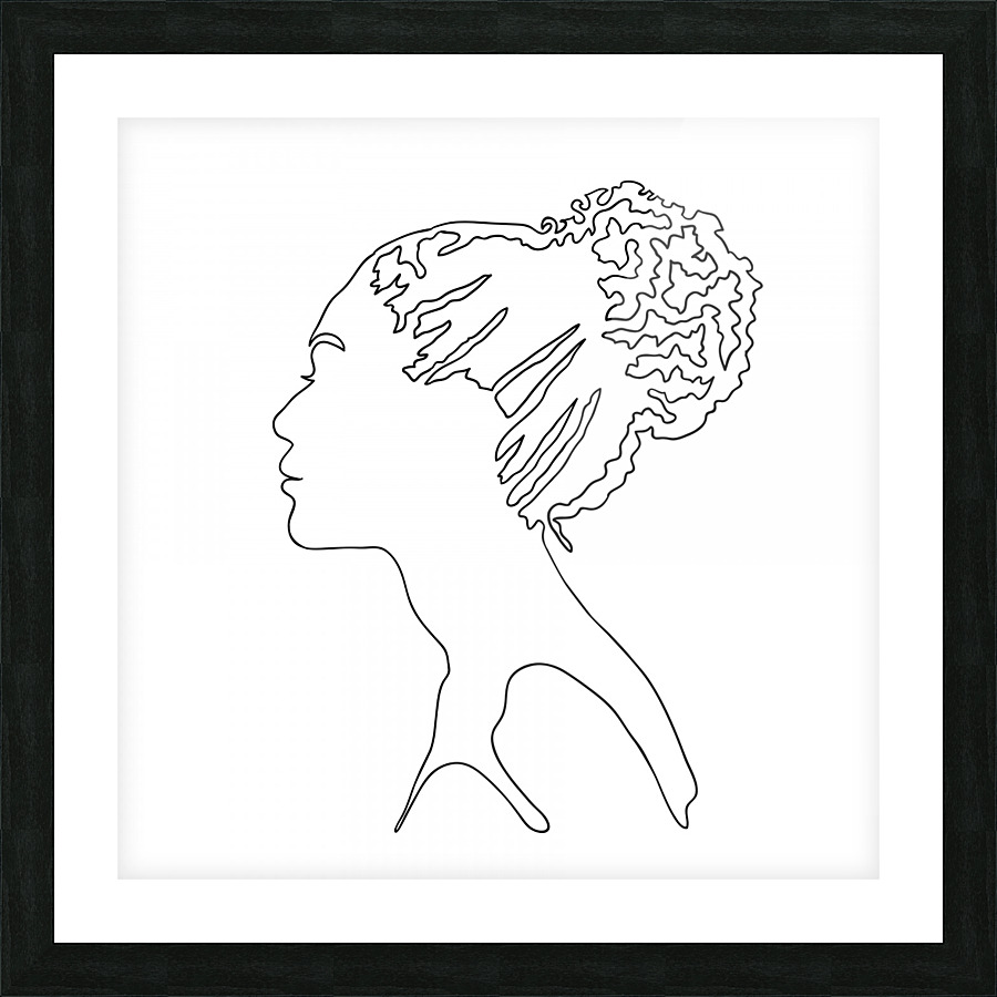 Silhouette Picture Frame print