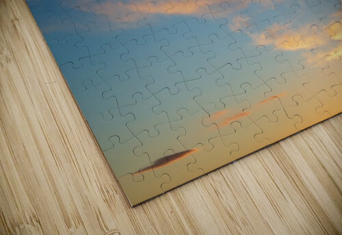 Sunset sky Aquamarine puzzle