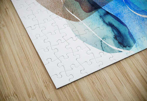 Fantasy art portrait Aquamarine puzzle