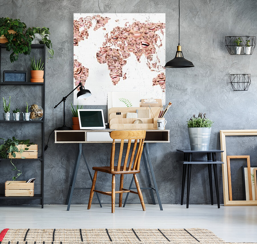 Happy world map Reproduction