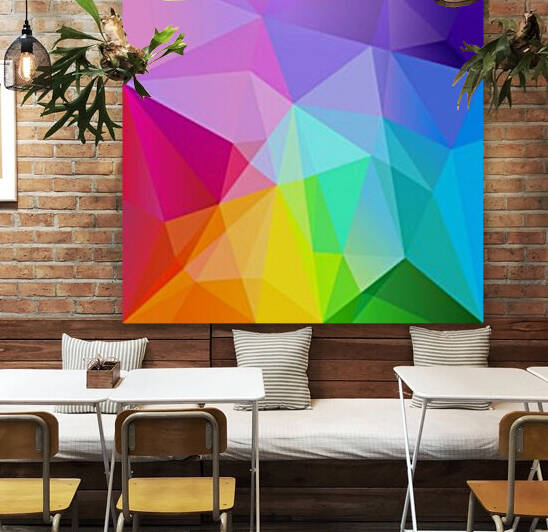 Low poly rainbow abstract by Aquamarine