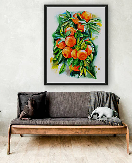 Watercolor oranges by Aquamarine