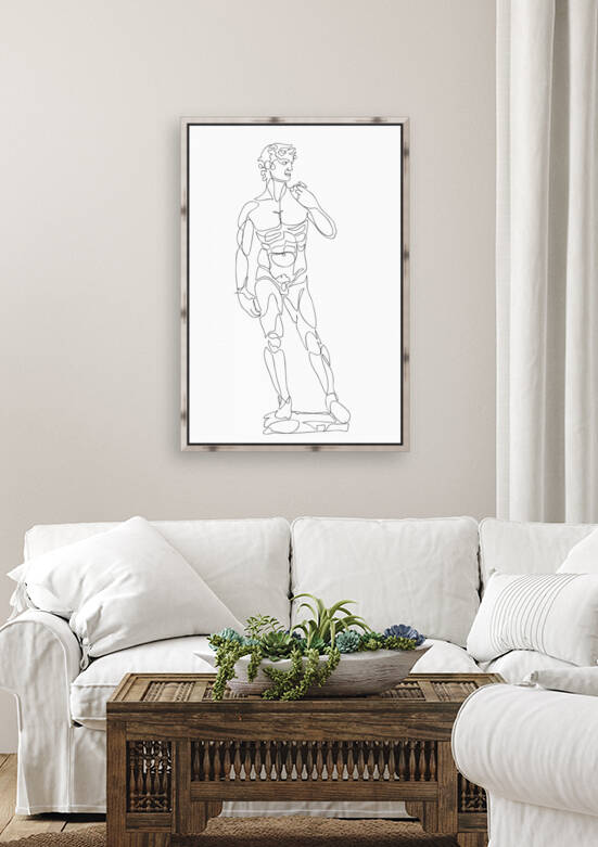 David continuous line art by Aquamarine
