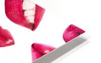 Lips pattern HD Metal print